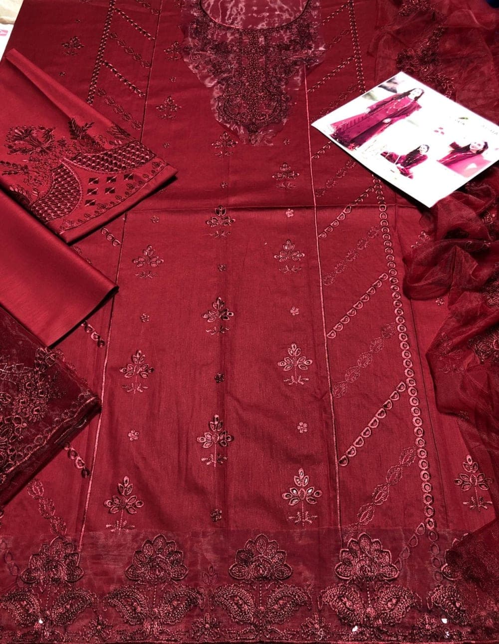 Qalamkar - SAHIL KINARE LUXURY LAWN 80/80 Lawn 3 Pieces — image 5 of 6