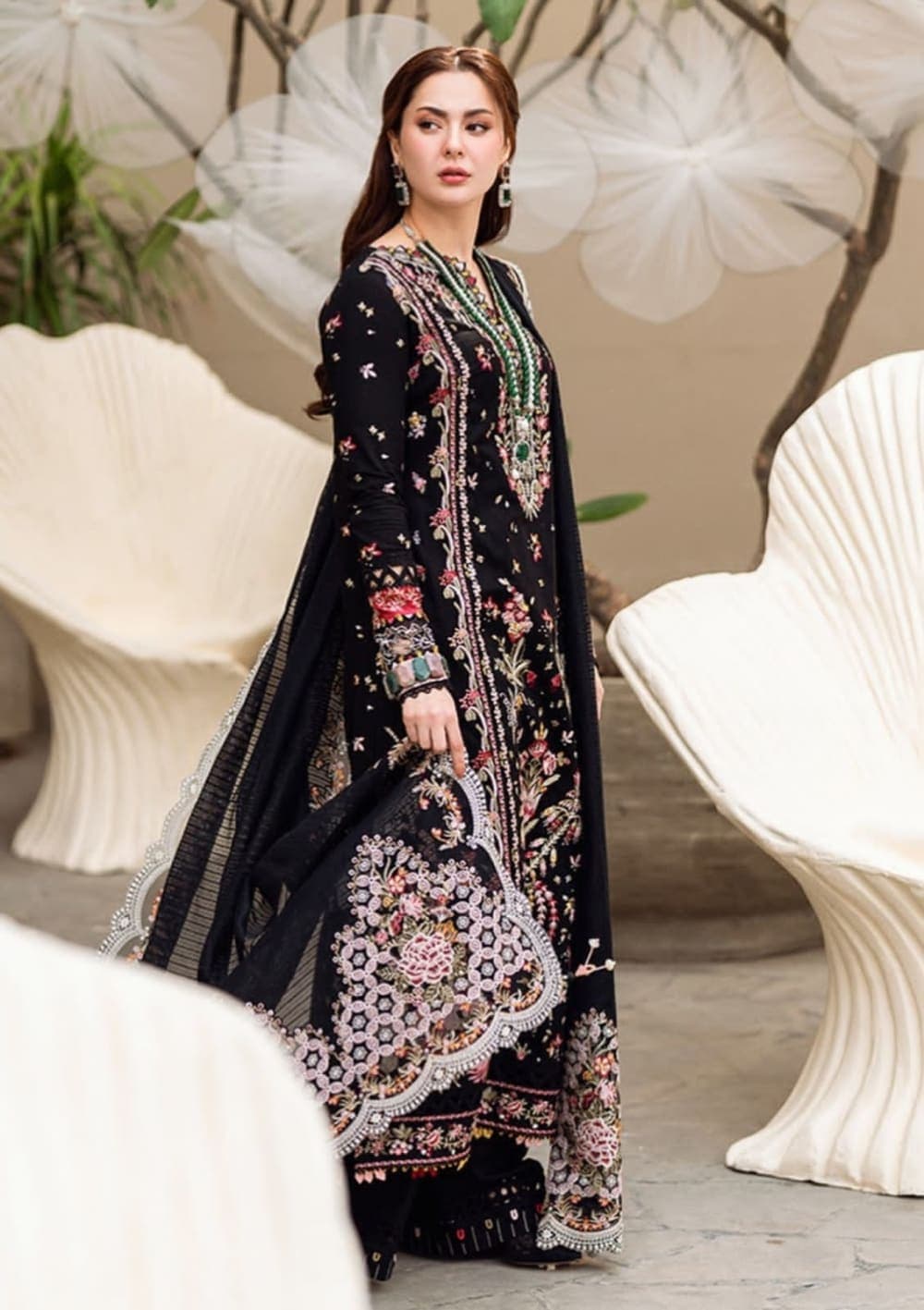 Qalamkar - SAHIL KINARE LUXURY LAWN 80/80 Lawn 3 Pieces vol-2 — image 2 of 6