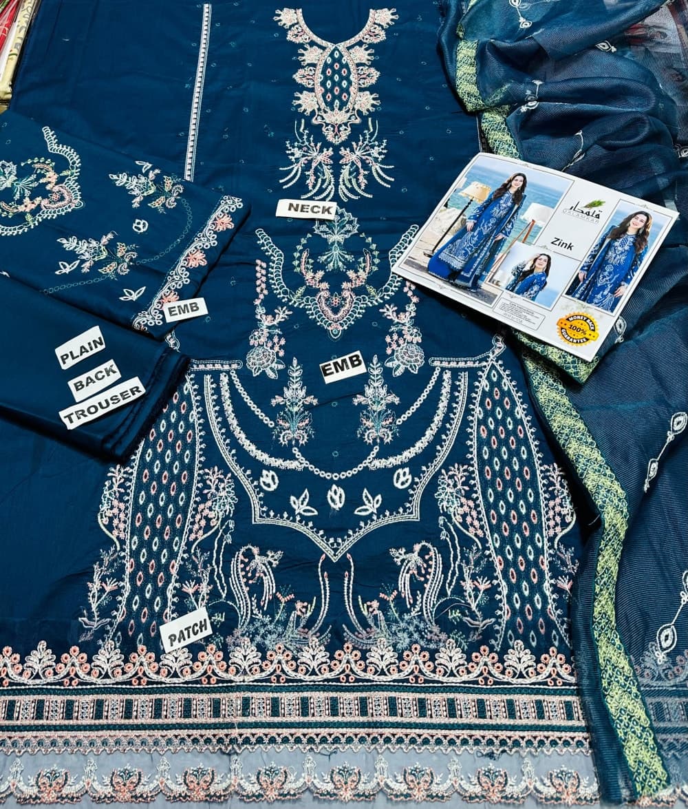 QALAMKAR (LAWN) 80/80 Lawn 3 Piece — image 4 of 4