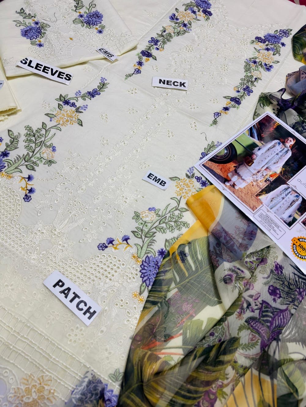 JADE (PREMIUM LAWN) 80/80 Lawn 3 Pieces — image 5 of 5