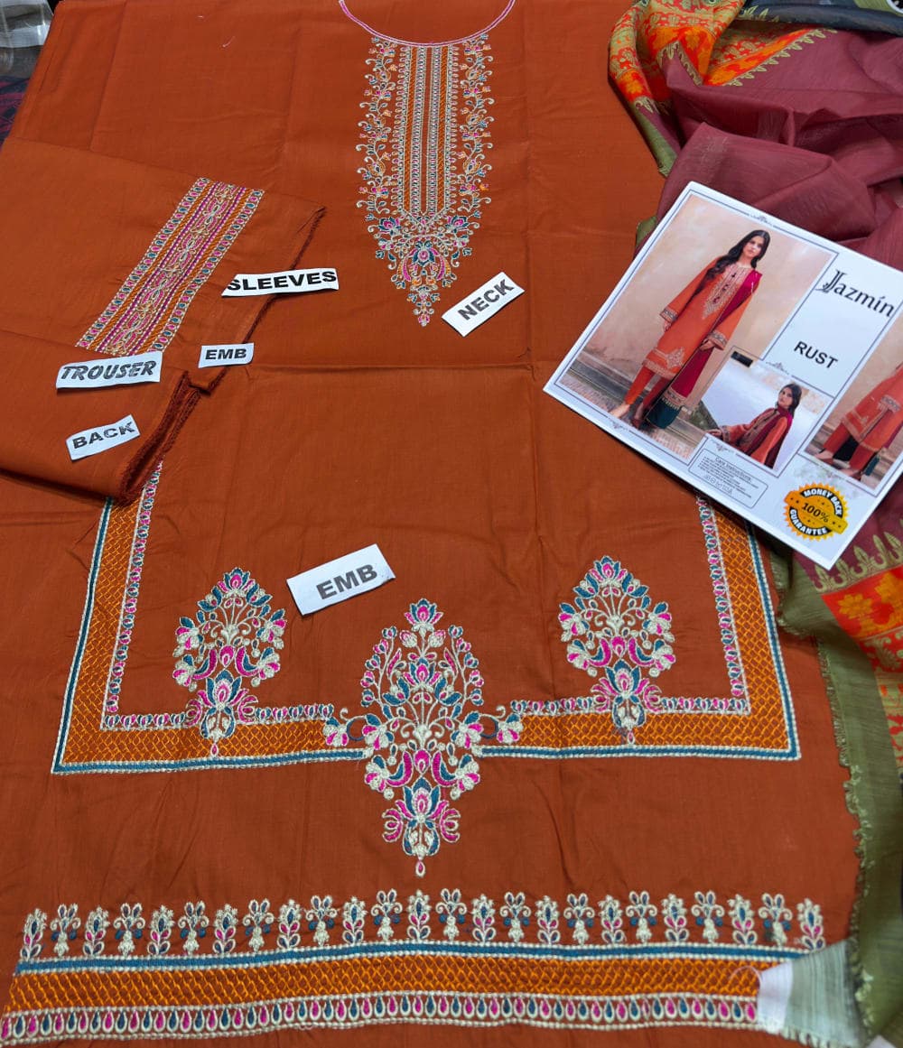 JAZMIN (PREMIUM LAWN) 80/80 Lawn 3 Pieces — image 4 of 4