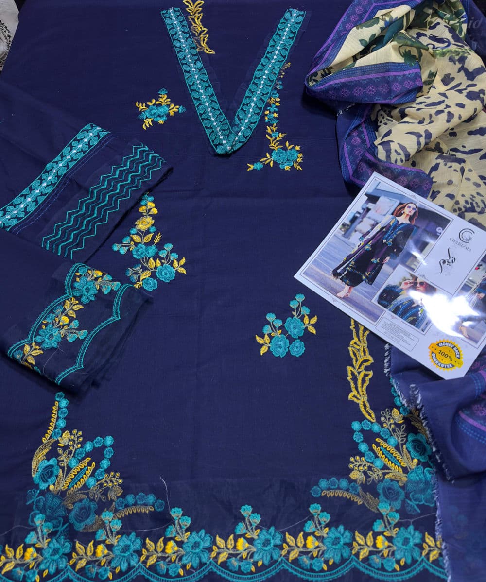 ZELLBURY (PREMIUM LAWN) 80/80 Lawn 3 Pieces — image 6 of 6