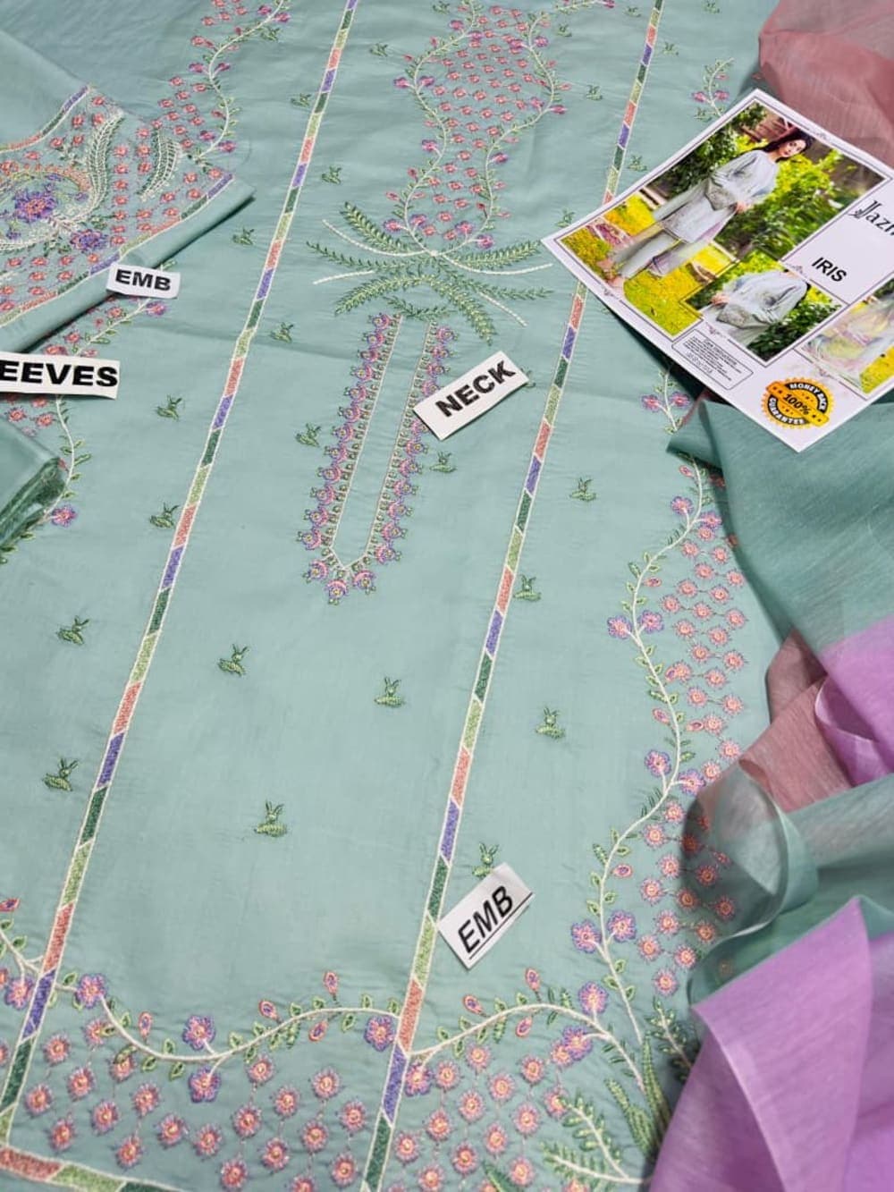 JAZMIN (PREMIUM LAWN) 90/70 Lawn 3 Pieces — image 4 of 4