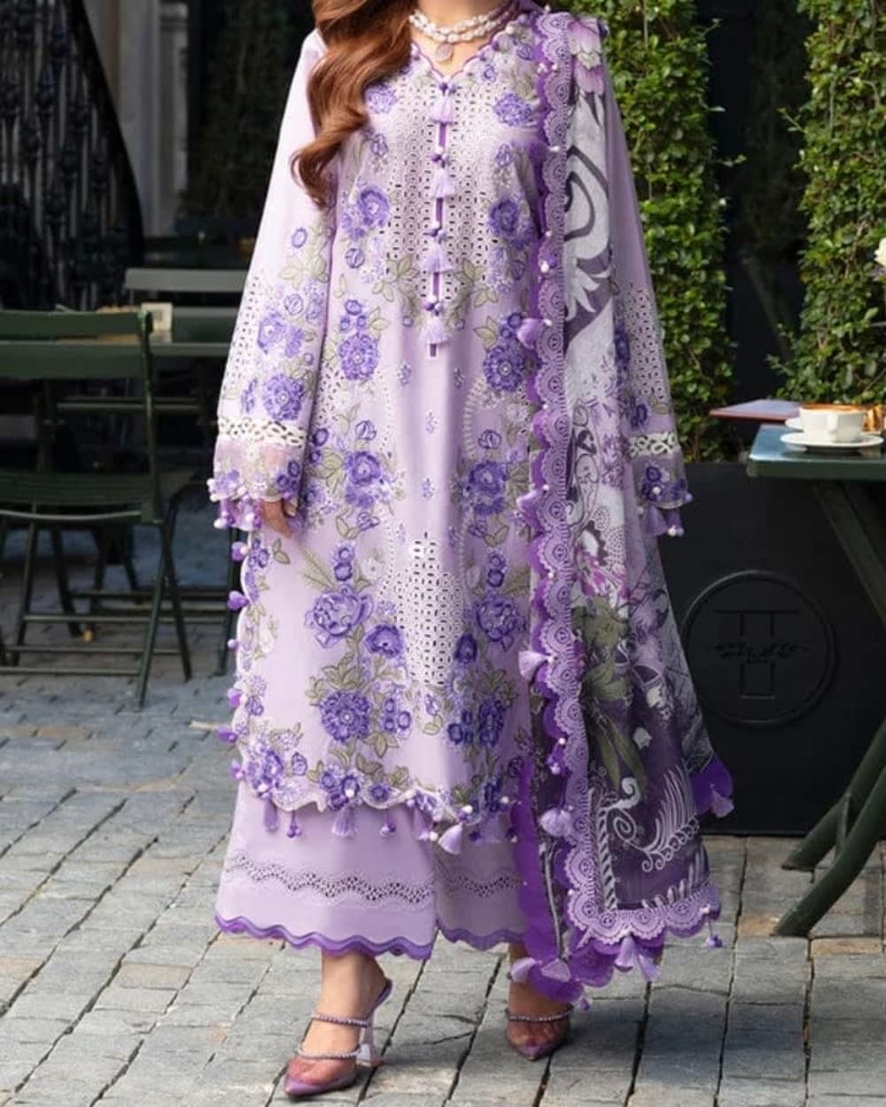 Jade Premium Embroidered Lawn 3 Piece Suit - Ombre 2039 — image 5 of 5